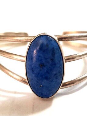 Sterling Lapis Cuff (1028)